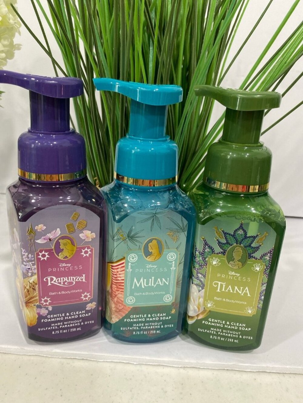 Bath & Body Works Limited Edition Disney Princess Foaming Hand Soap Set x 3
